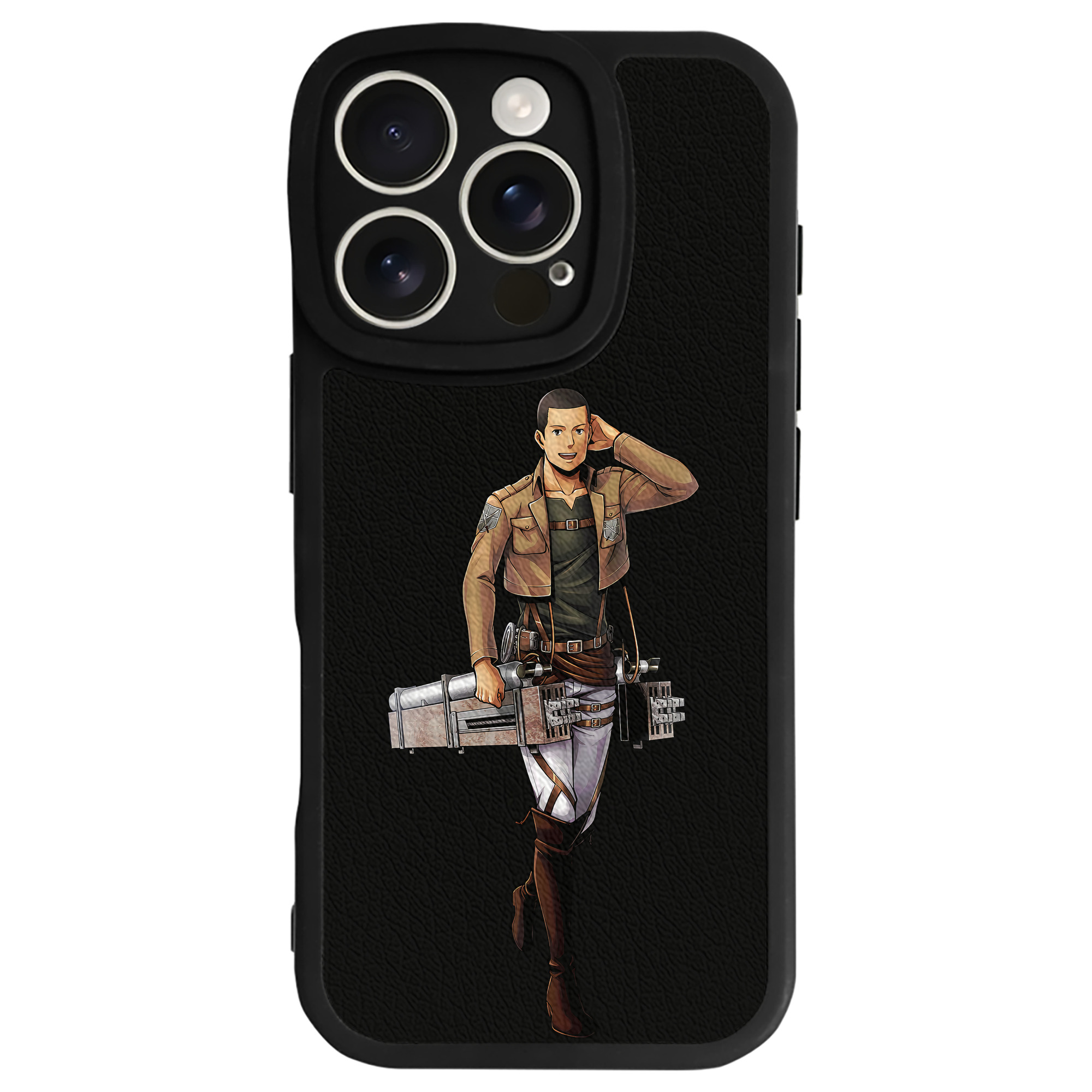 （画像用） 進撃の巨人 Attack on Titan 【iPhone 16シリーズ対応】シリコンスマホケース（レザー調） 材質：シリコン